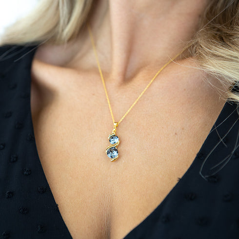 Кулон "Piena Ceļš (Silver Night)" с кристаллами Swarovski™